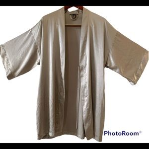 Victorias Secret Silk Robe gray Size XS/S